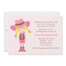 リトル女性のカーボーイウエスタンガールズバースデーパーティー