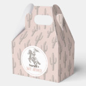 リトル女性のカーボーイウエスタンピンクガールベビーシャワー フェイバーボックス (正面)