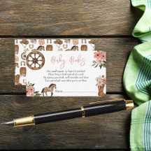 リトル女性のカーボーイオンウェイベビーシャワーベビーブック