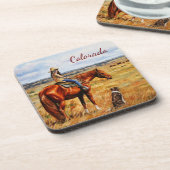 リトル女性のカーボーイオンキャトルホースコロラド コースター (左側)