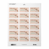 リトル女性のカーボーイオンホースガールズウェスタン ラベル (フルシート)