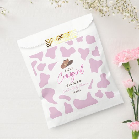 リトル女性のカーボーイカウガールロデオウエスタンベビーシャワー フェイバーバッグ (封をした状態)