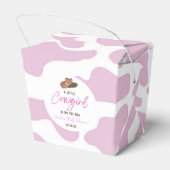 リトル女性のカーボーイカウガールロデオウエスタンベビーシャワー フェイバーボックス (裏面サイド)