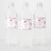 リトル女性のカーボーイカウガールロデオウエスタンベビーシャワー ペットボトルラベル (ボトル)