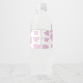 リトル女性のカーボーイカウガールロデオウエスタンベビーシャワー ペットボトルラベル (裏面)