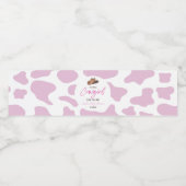 リトル女性のカーボーイカウガールロデオウエスタンベビーシャワー ペットボトルラベル (シングルラベル)