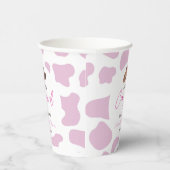 リトル女性のカーボーイカウガールロデオウエスタンベビーシャワー 紙コップ (右)