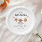 リトル女性のカーボーイハットブーツドレスベビーシャワー ペーパープレート