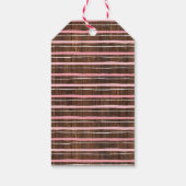 リトル女性のカーボーイピンクベビーシャワーフェイクウッド好み ギフトタグ (裏面)