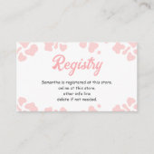 リトル女性のカーボーイピンクロデオストアレジストリ エンクロージャーカード (正面)