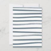 リトル女性のカーボーイベビーガールクロースレインベビーシャワー 招待状 (裏面)