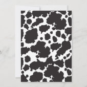 リトル女性のカーボーイ誕生日パーティーの招待 招待状 (裏面)