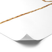 リトル女性のカーボーイ馬の赤ちゃんシャワー歓迎のサイン ポスター (角)