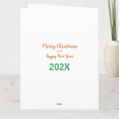 リトル子猫クリスマスカード カード (裏面)