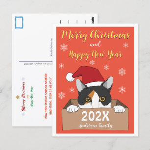 リトル子猫クリスマスポストカード ポストカード