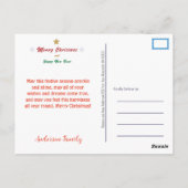 リトル子猫クリスマスポストカード ポストカード (裏面)