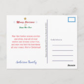 リトル子猫クリスマスポストカード ポストカード (裏面)