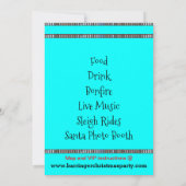 リトル子猫年間家族かわいいクリスマスパーティー 招待状 (裏面)