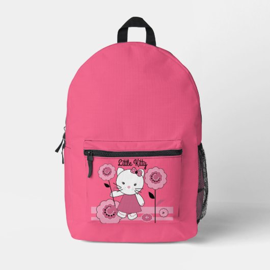 リトル子猫 プリントバックパック (正面)