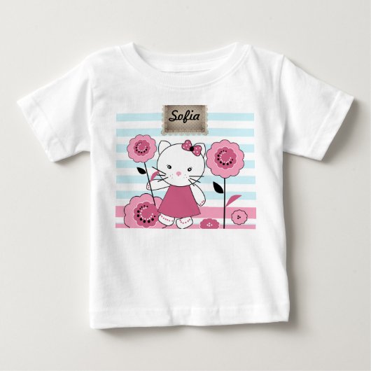 リトル子猫 ベビーTシャツ (正面)