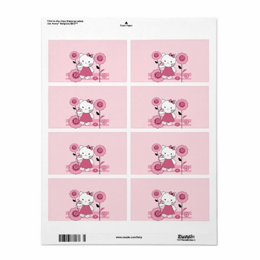 リトル子猫 ラベル (フルシート)