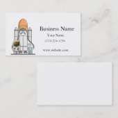 リトル宇宙飛行士と宇宙船 名刺 (正面/裏面)