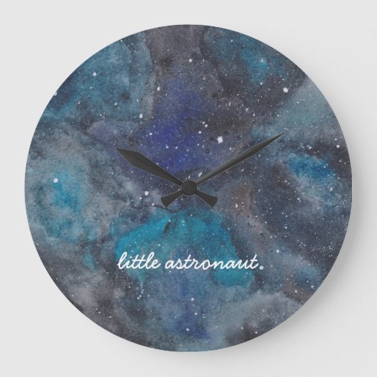リトル宇宙飛行士宇宙 ラージ壁時計 (正面)