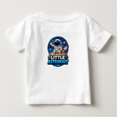 リトル宇宙飛行士 キッズTシャツ ベビーTシャツ (裏面)