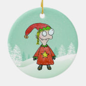 リトル小妖精や小人 セラミックオーナメント (裏面)