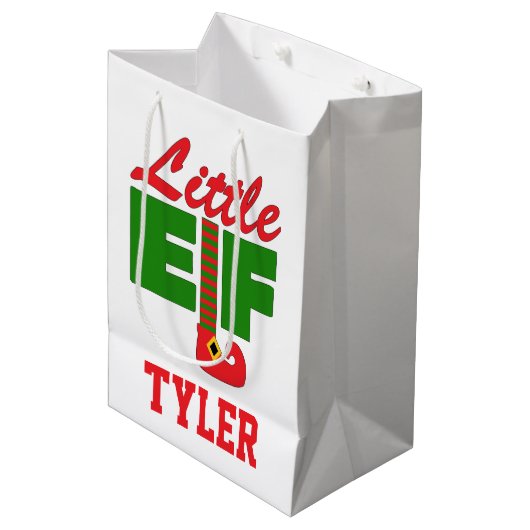 リトル小妖精や小人 ミディアムペーパーバッグ (正面アングル)