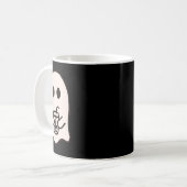 リトル幽霊アイスコーヒーの衣装ハロウィーン コーヒーマグカップ (正面左)