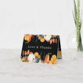 リトル幽霊ハロウィンベビーシャワーありがとう サンキューカード (正面)