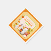 リトル幽霊ハローウィンパーティ スタンダードカクテルナプキン (角)