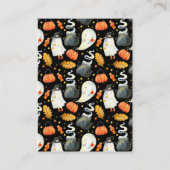 リトル幽霊ベビーシャワーおむつラッフルチケット エンクロージャーカード (裏面)