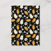 リトル幽霊ベビーシャワーおむつラッフルチケット エンクロージャーカード (裏面)