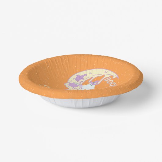 リトル幽霊不気味ワンボーイハロウィーン1歳の誕生日 ペーパーボウル (傾斜あり)