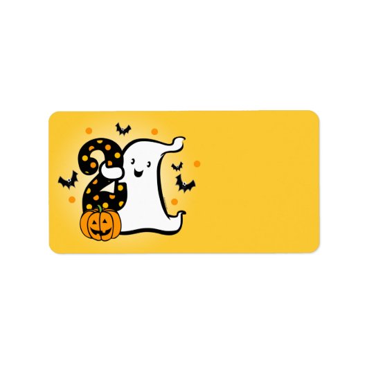 リトル幽霊第2誕生日 ラベル (正面)