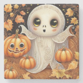 リトル幽霊1 ストーンコースター (正面)