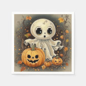 リトル幽霊2 スタンダードカクテルナプキン (正面)