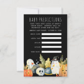 リトル幽霊 |ハロウィーン赤ちゃんシャワー推理ゲーム 招待状 (正面)