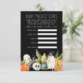 リトル幽霊 |ハロウィーン赤ちゃんシャワー推理ゲーム 招待状 (スタンド正面)