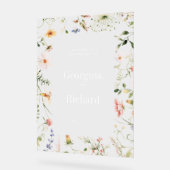 リトル庭園の結婚式ウェルカムサイン アクリルサイン (傾斜)