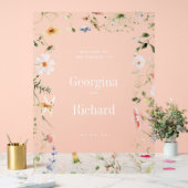 リトル庭園の結婚式ウェルカムサイン アクリルサイン (ウェディング)