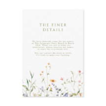 リトル庭園の結婚式エンクロージャカード