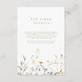 リトル庭園の結婚式エンクロージャカード エンクロージャーカード