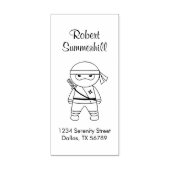 リトル忍者戦士の住所 ラバースタンプ (インプリント)