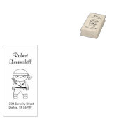 リトル忍者戦士の住所 ラバースタンプ (押印)