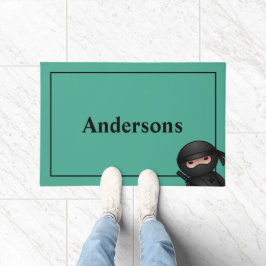 リトル忍者戦士オングリーン ドアマット