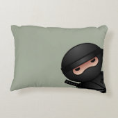 リトル忍者戦士オンセージグリーン アクセントクッション (裏面)