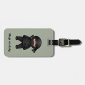 リトル忍者戦士オンセージグリーン ラゲッジタグ (正面横)